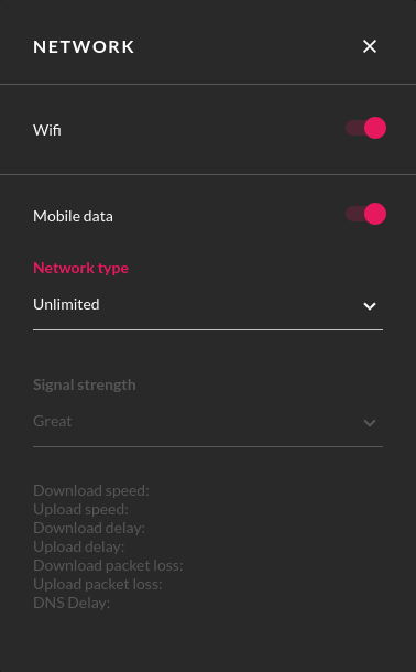 Network widget