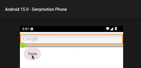 Paste from clipboard to Android device